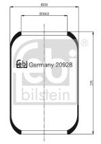 Febi Bilstein 20928 - FUELLE, SUSPENSION NEUMATICA SCANIA LKW