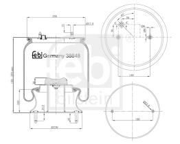 Febi Bilstein 38648 - FUELLE CON PISTON DE ACERO SCANIA LKW